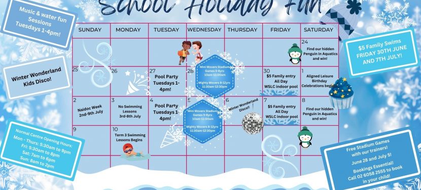Winter School Holiday Calendar