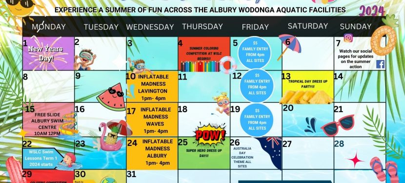 Summer Calendar of Fun is Back This January!